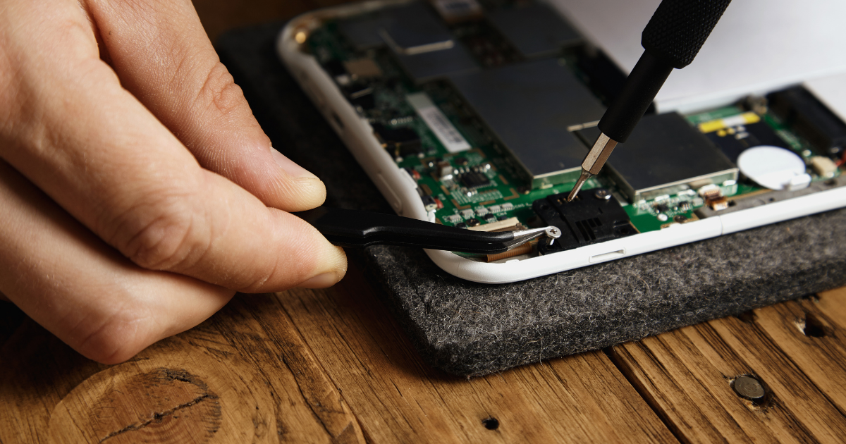 Der CO Fu abdruck Von Smartphone Reparaturen Der CO Fu abdruck Von Smartphone Reparaturen